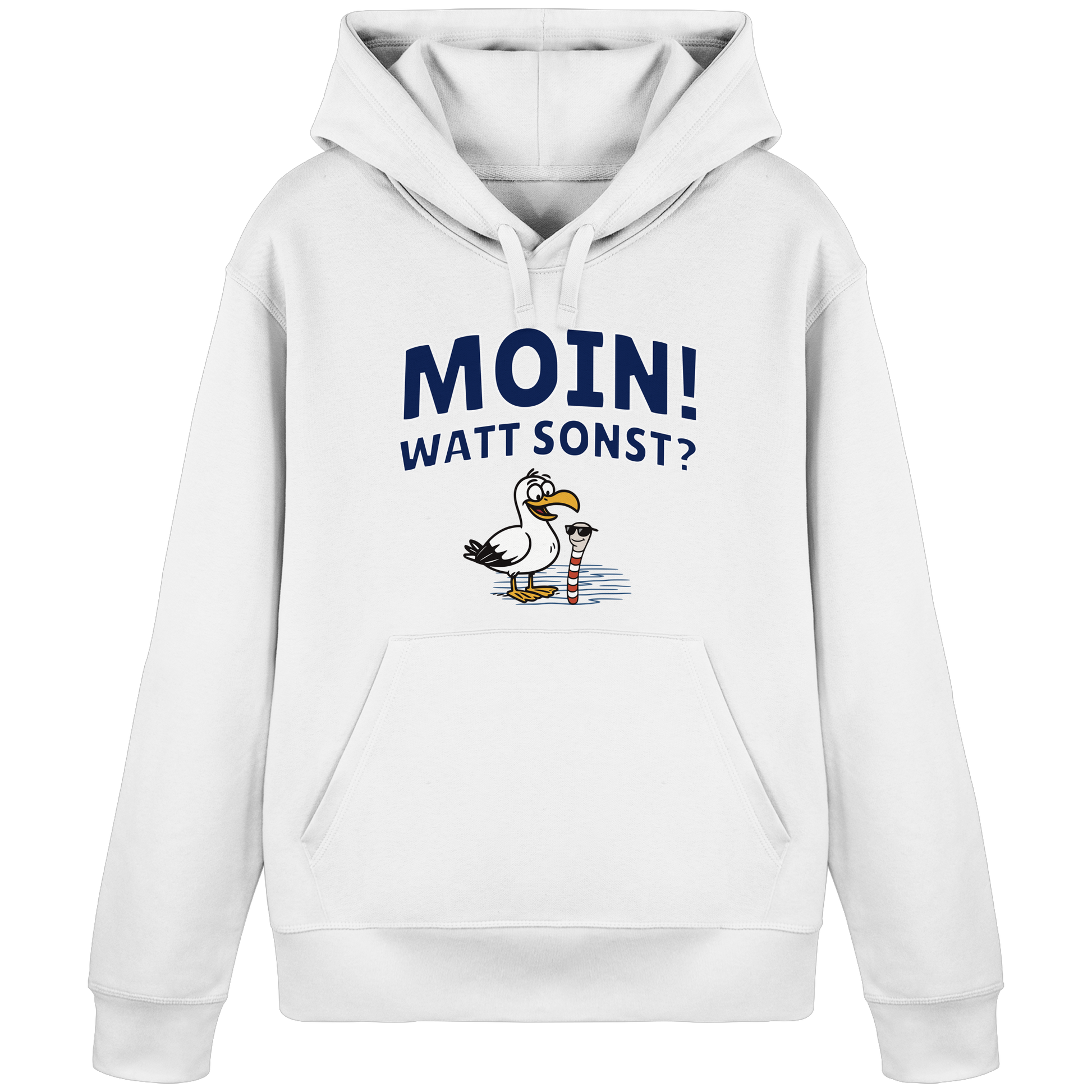 Moin! Watt Sonst? - Organic Basic Hoodie