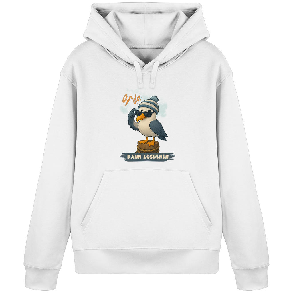 Bin da - kann losgehen - Organic Basic Hoodie