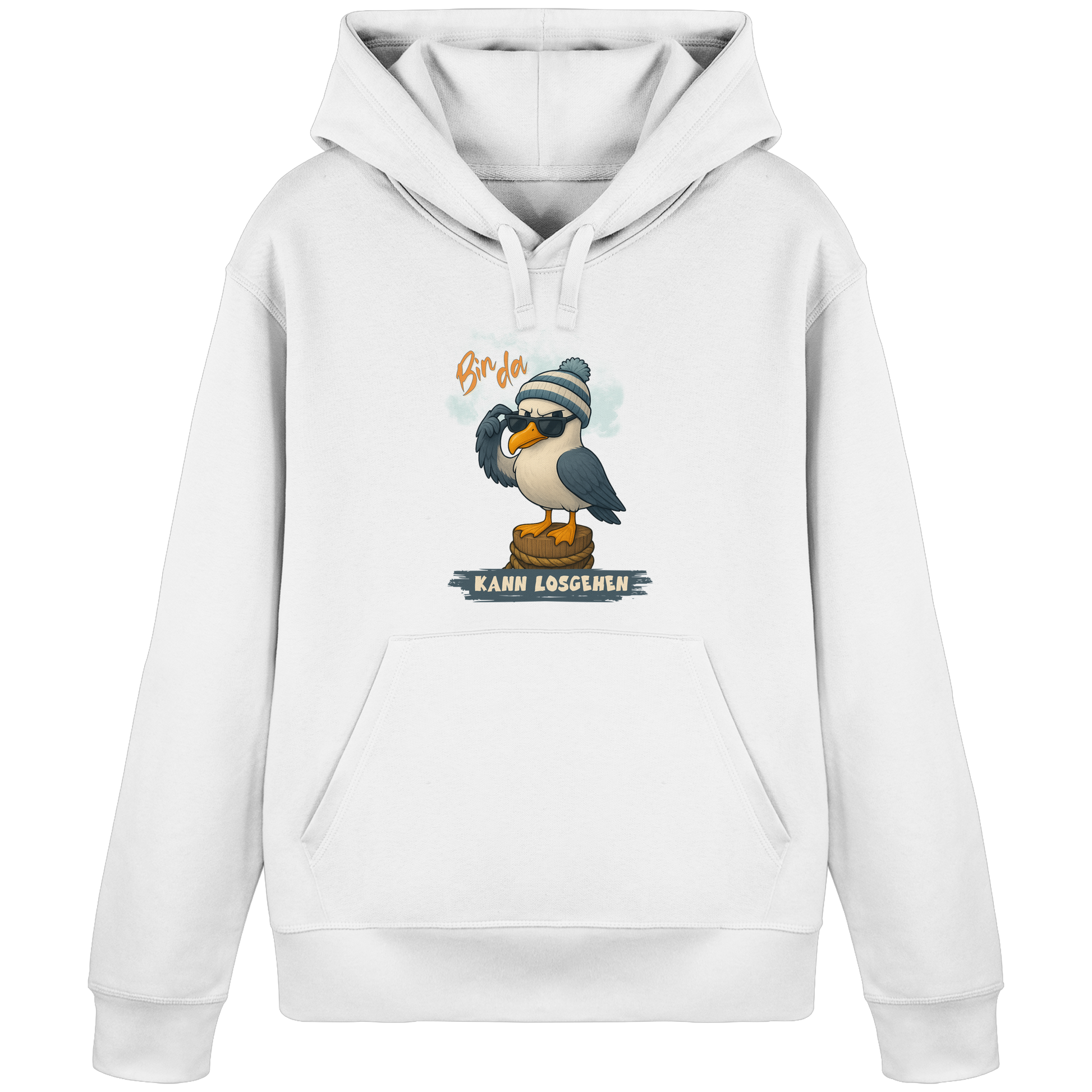 Bin da - kann losgehen - Organic Basic Hoodie