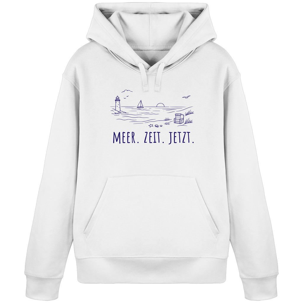 MEER. ZEIT. JETZT. - Organic Basic Hoodie