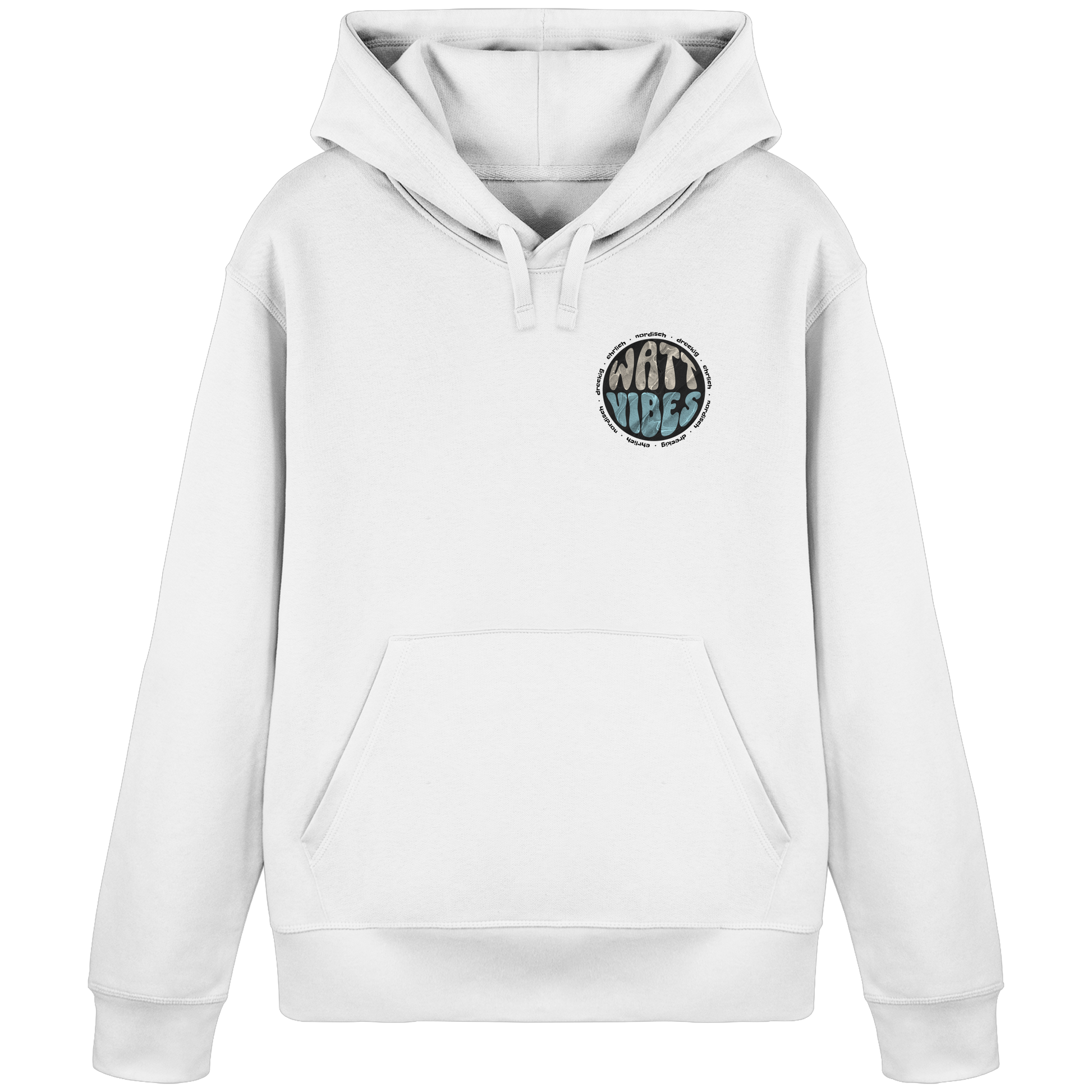 Watt Vibes, dreckig, ehrlich, nordisch - Organic Basic Hoodie