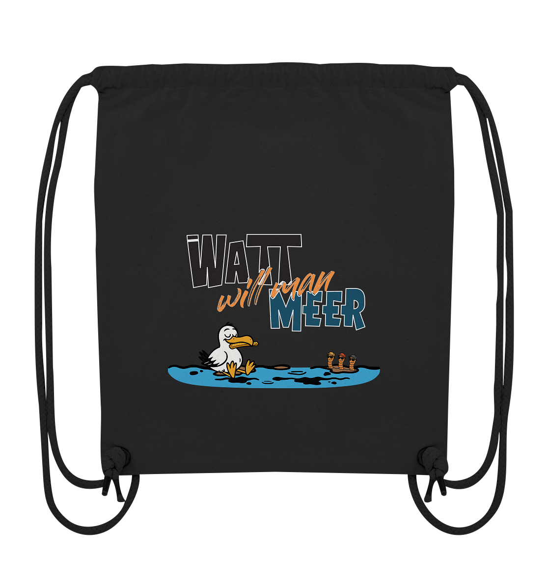 Watt will man Meer - Organic Gym-Bag