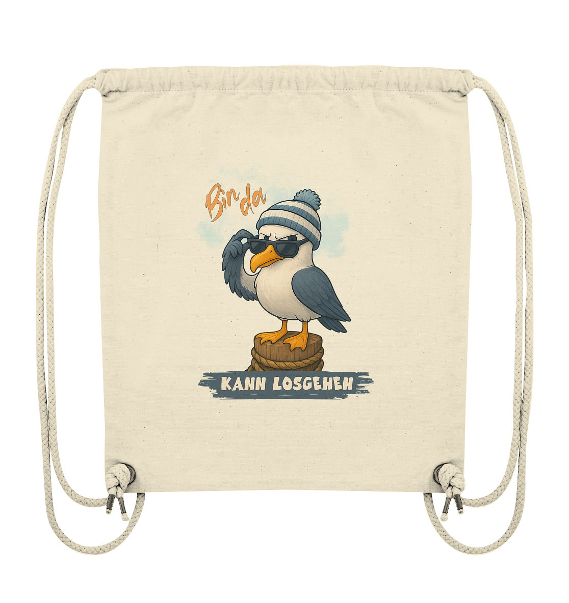 Bin da - kann losgehen - Organic Gym-Bag