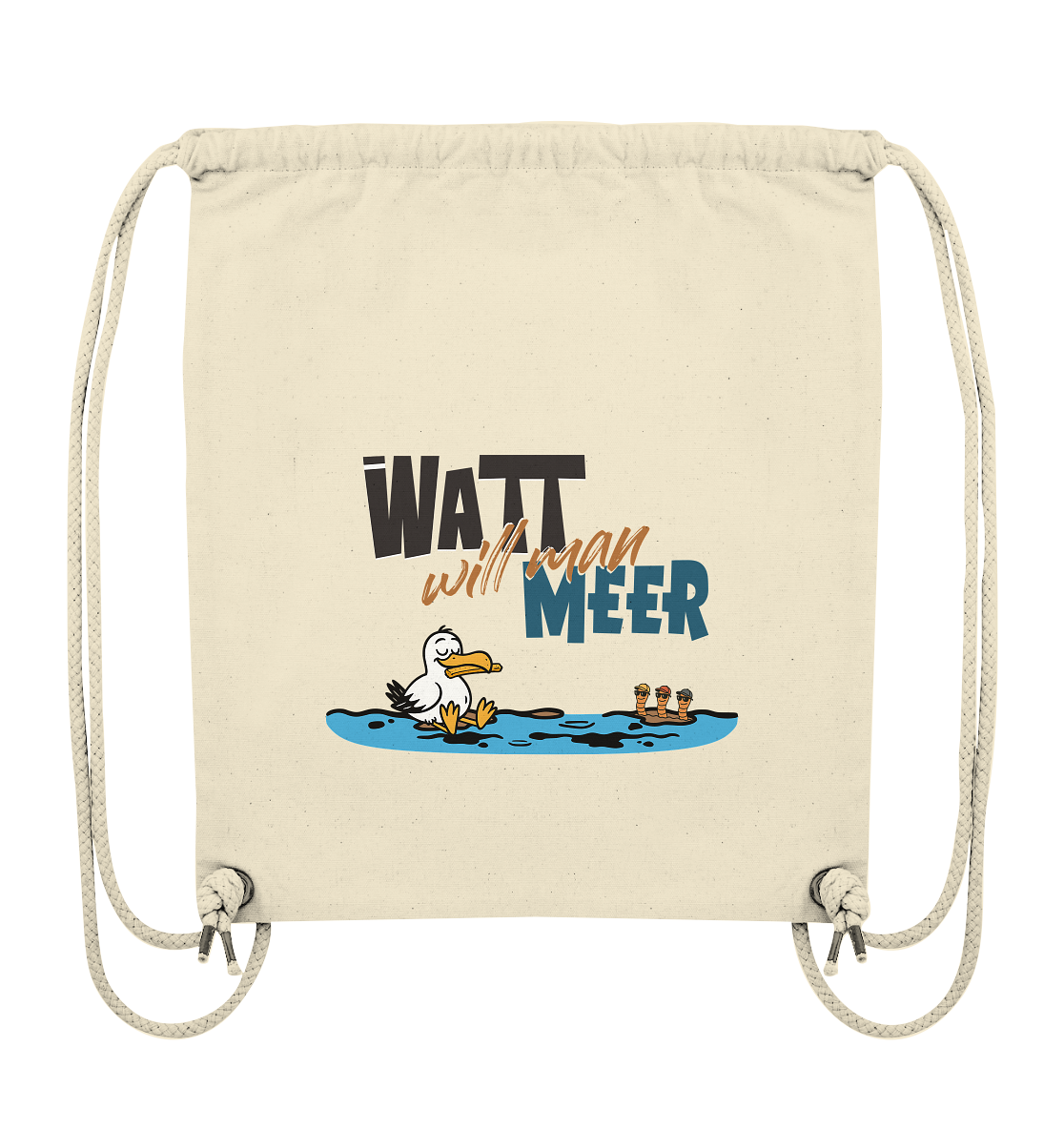 Watt will man Meer - Organic Gym-Bag