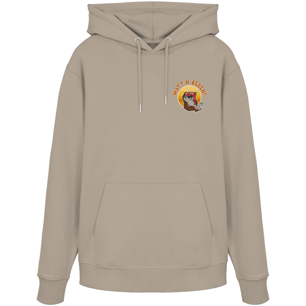 Watt´n Leben! Retro-Design Chill-Robbe im Strandkorb - Organic Hoodie
