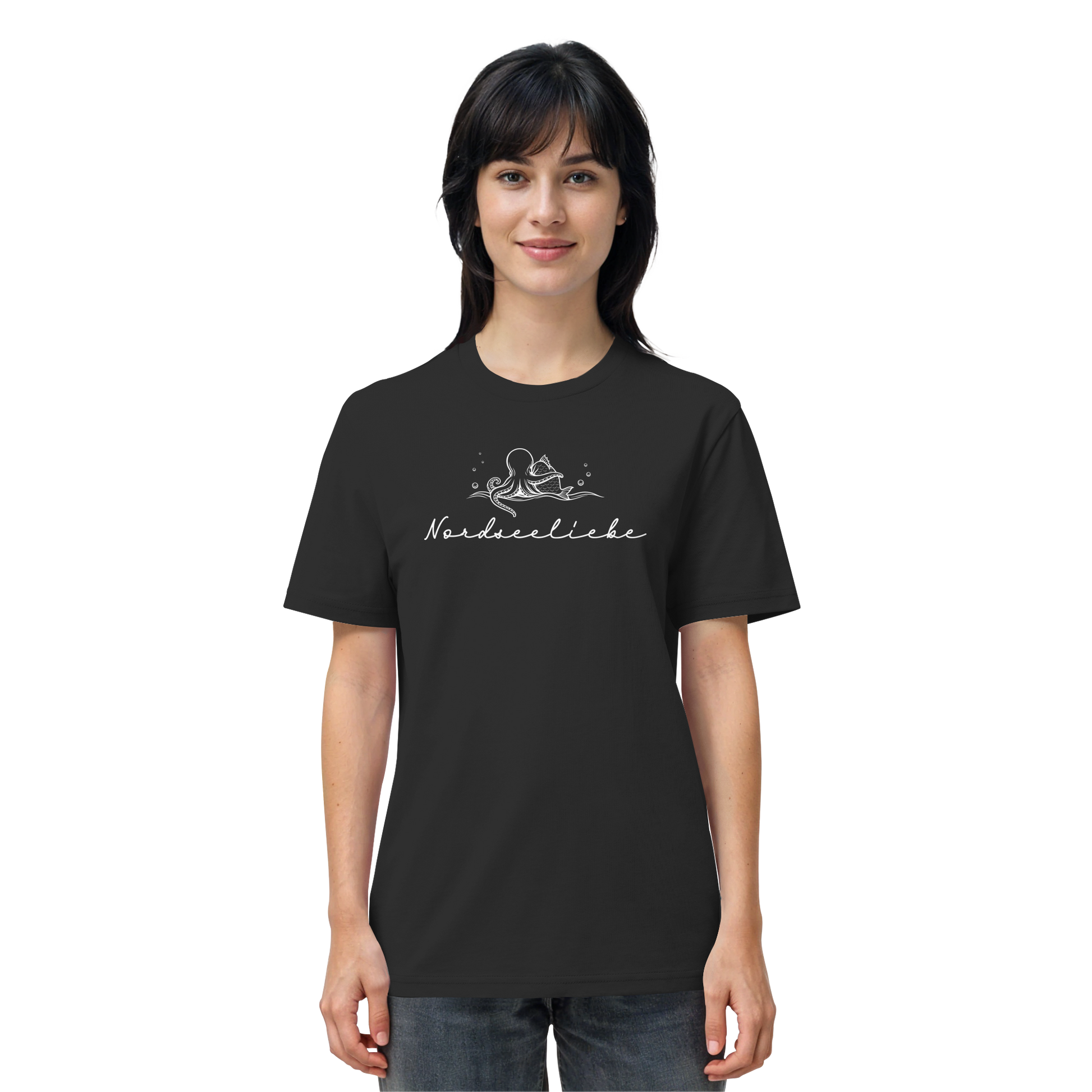 Nordseeliebe Krake & Fisch - Organic Shirt
