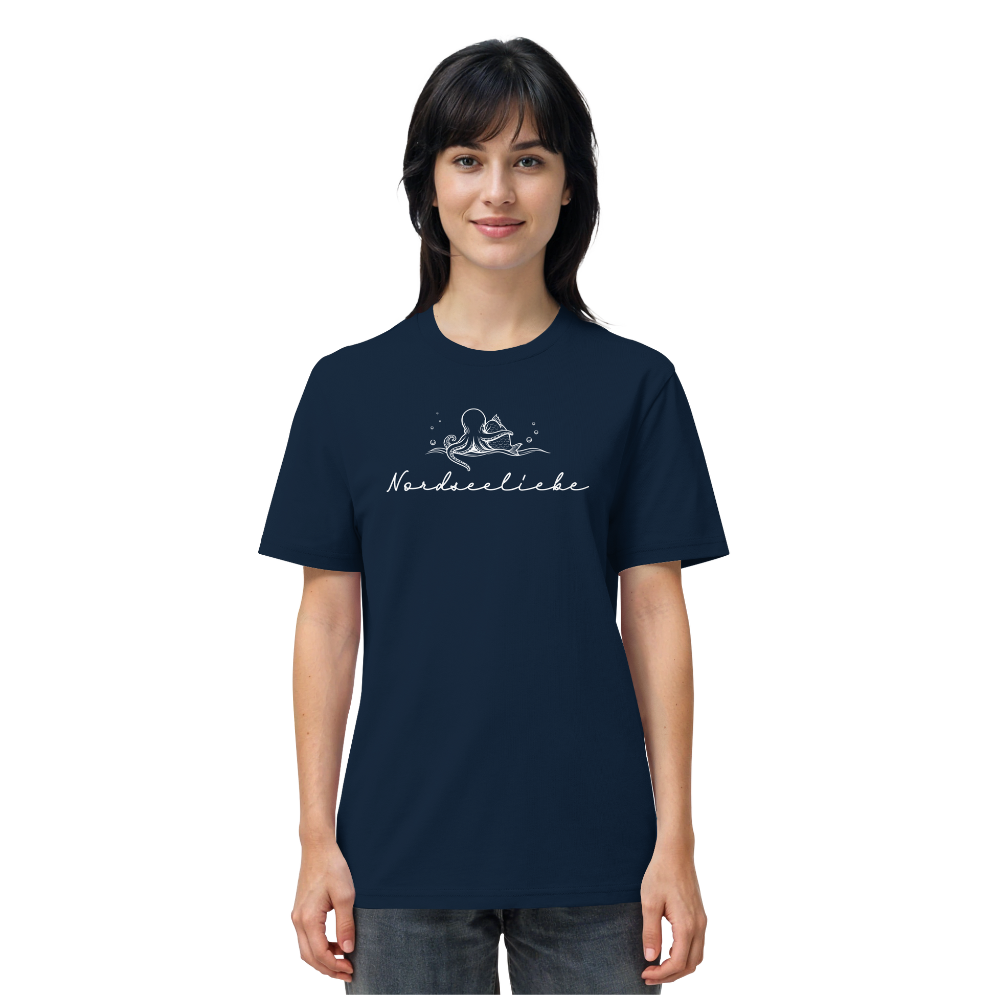 Nordseeliebe Krake & Fisch - Organic Shirt