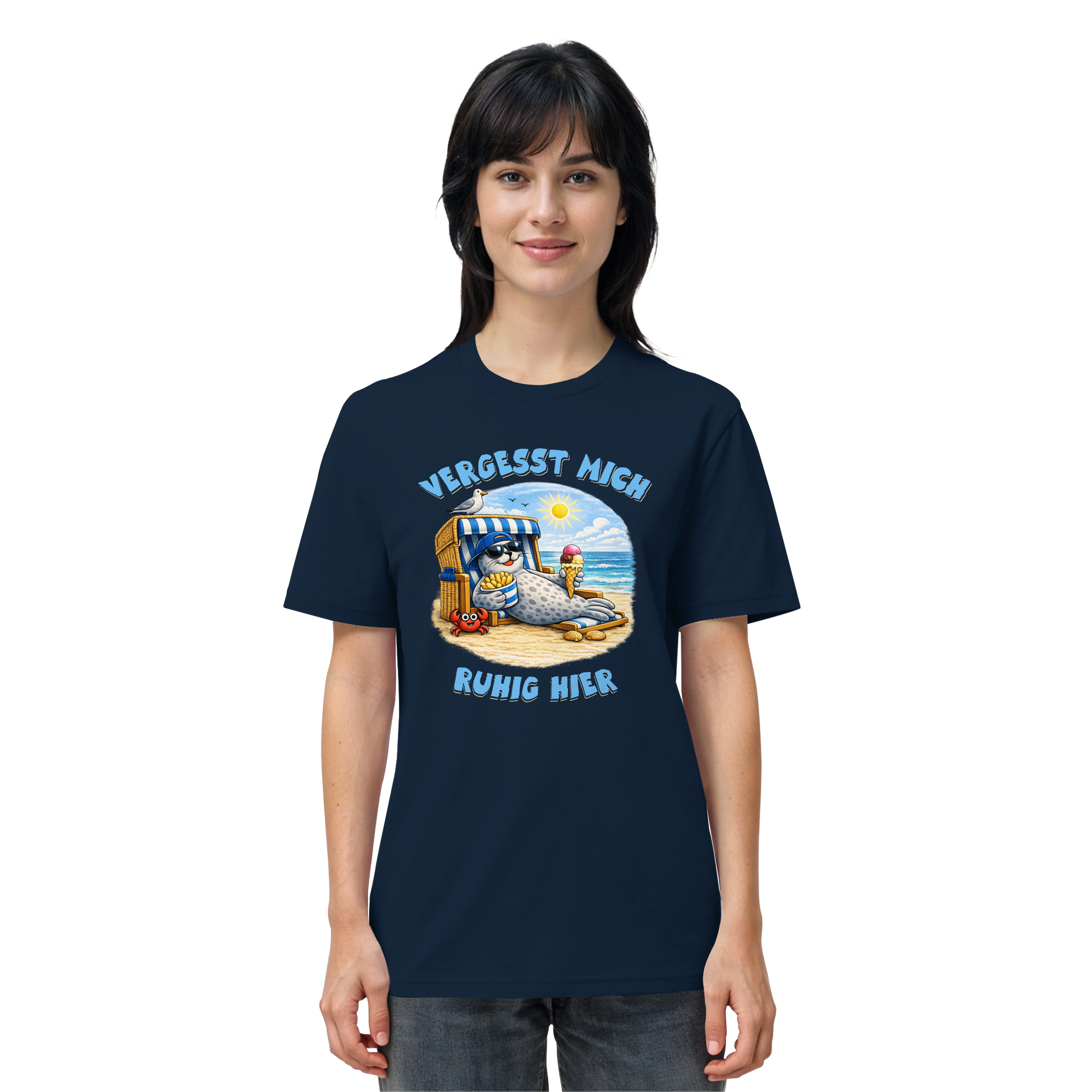 Vergesst mich ruhig hier - Nordsee-Comicdesign - Organic Shirt