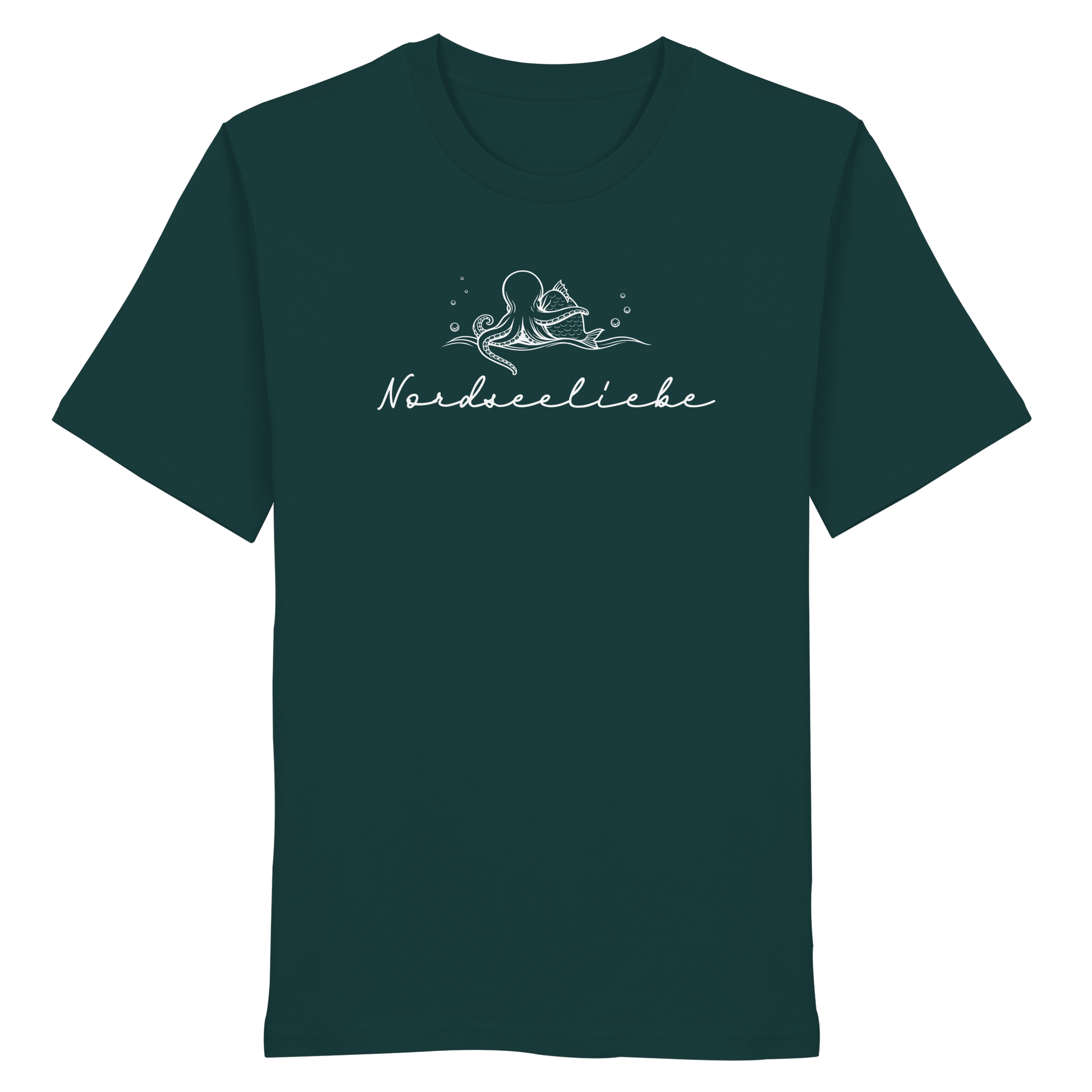 Nordseeliebe Krake & Fisch - Organic Shirt