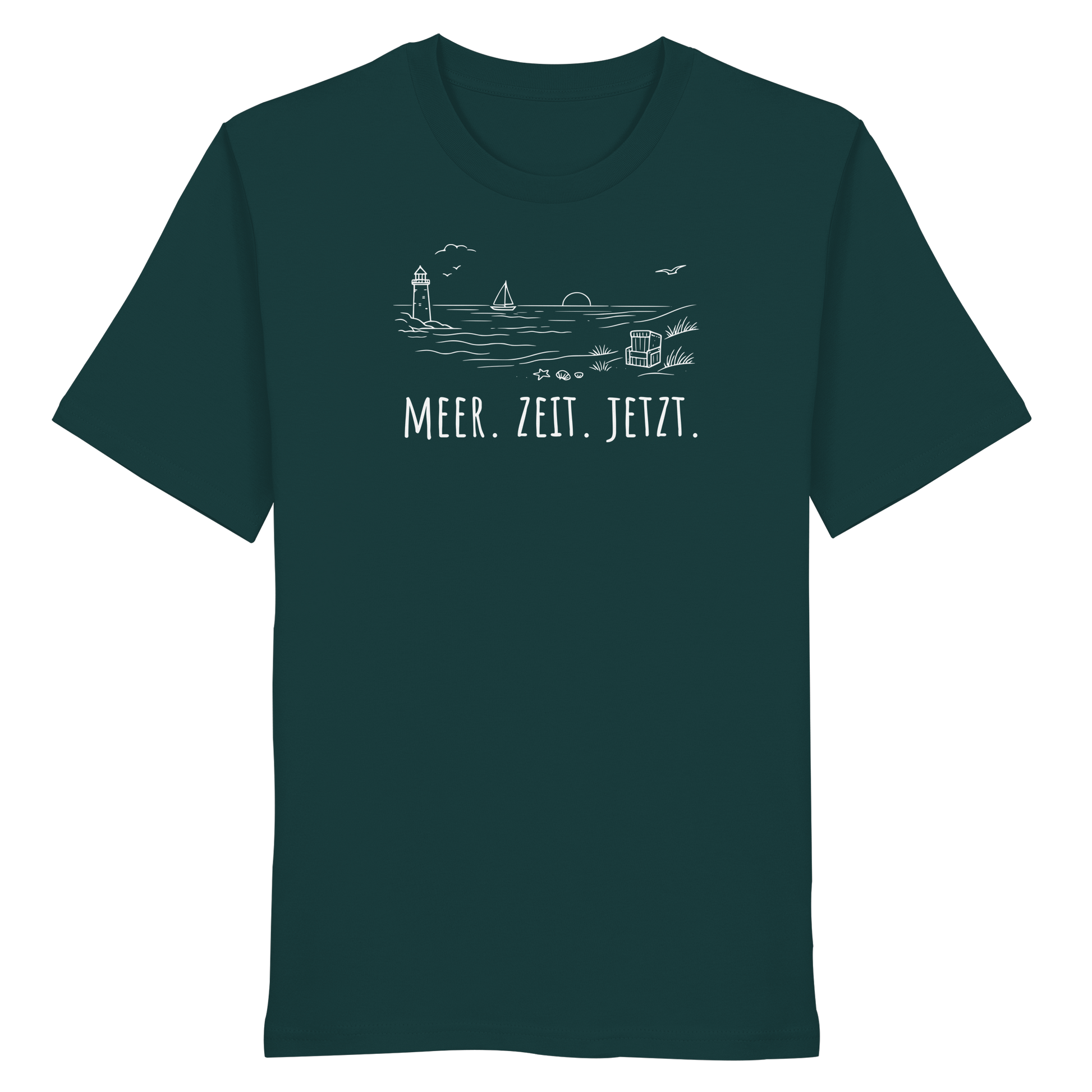 MEER. ZEIT. JETZT. - Organic Shirt