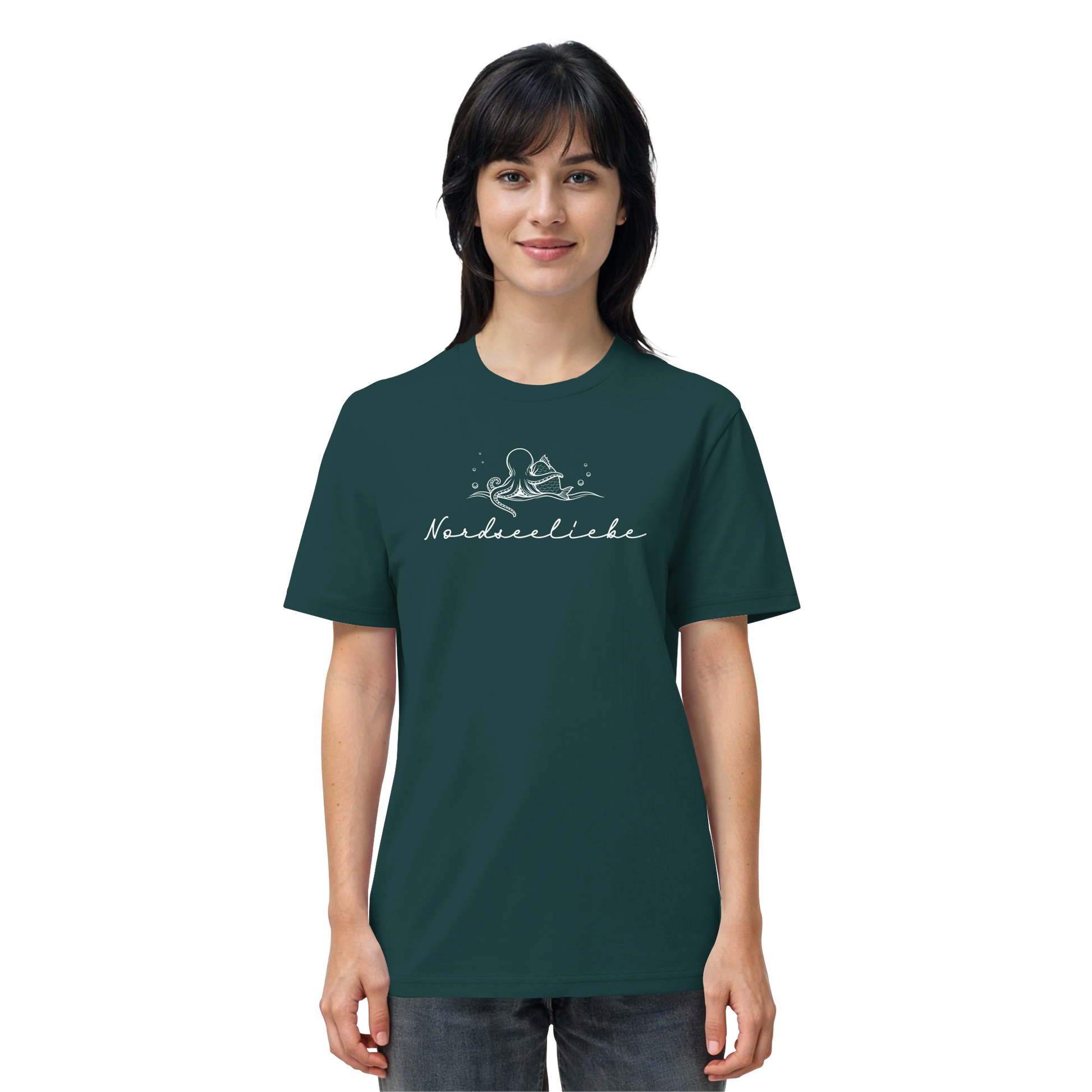 Nordseeliebe Krake & Fisch - Organic Shirt