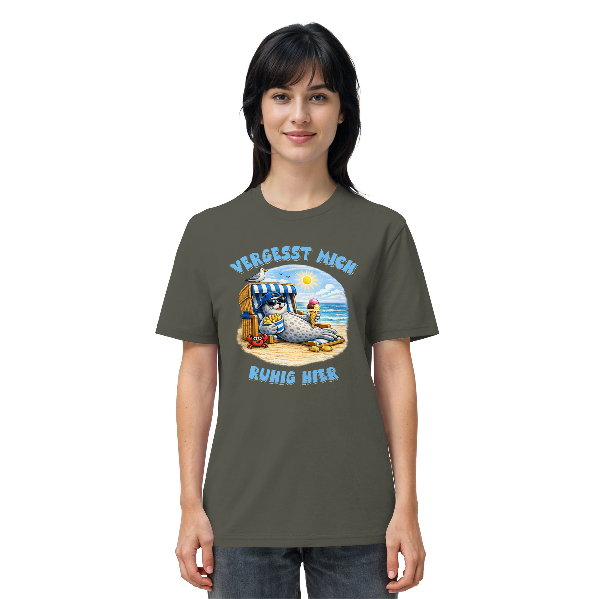 Vergesst mich ruhig hier - Nordsee-Comicdesign - Organic Shirt