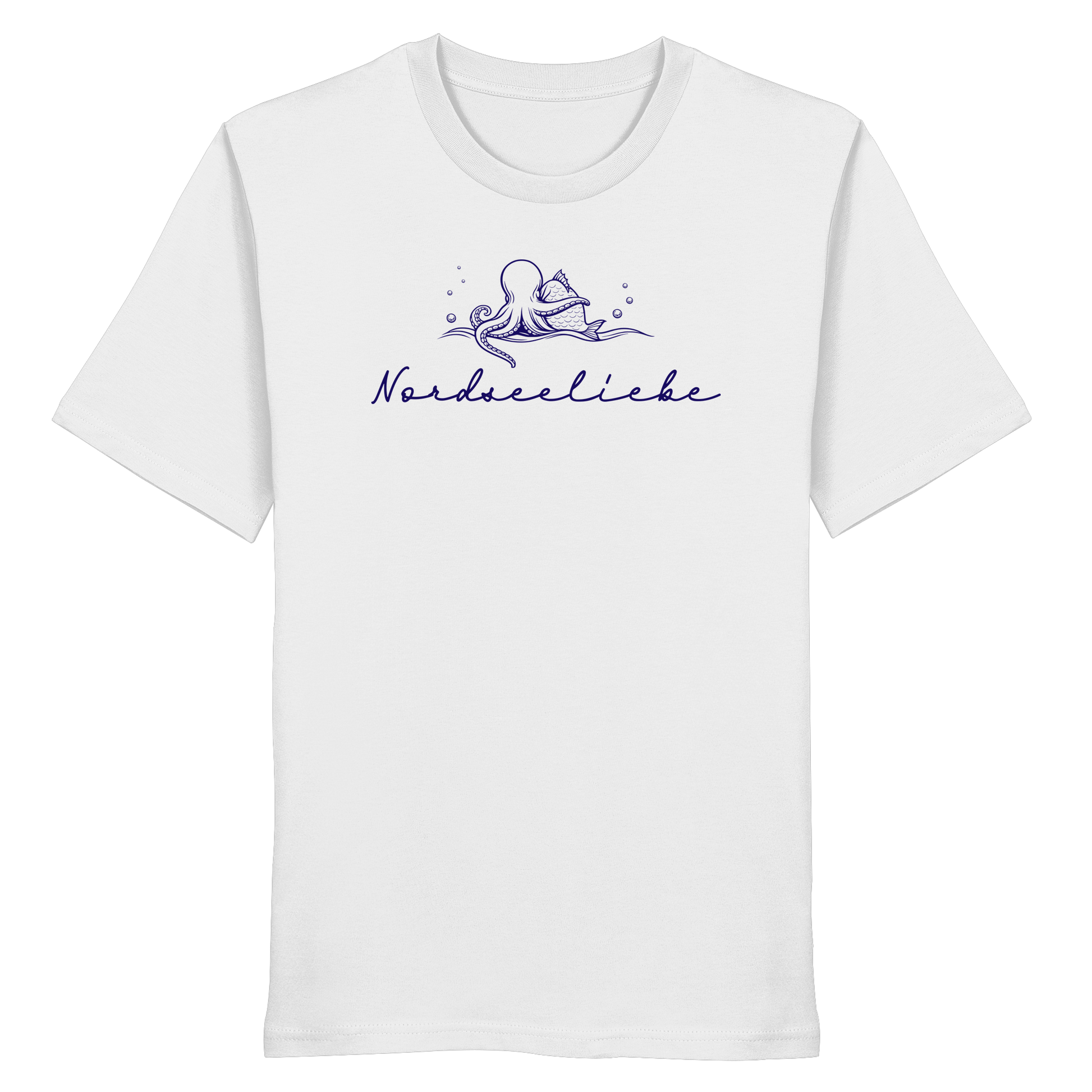 Nordseeliebe Krake & Fisch - Organic Shirt