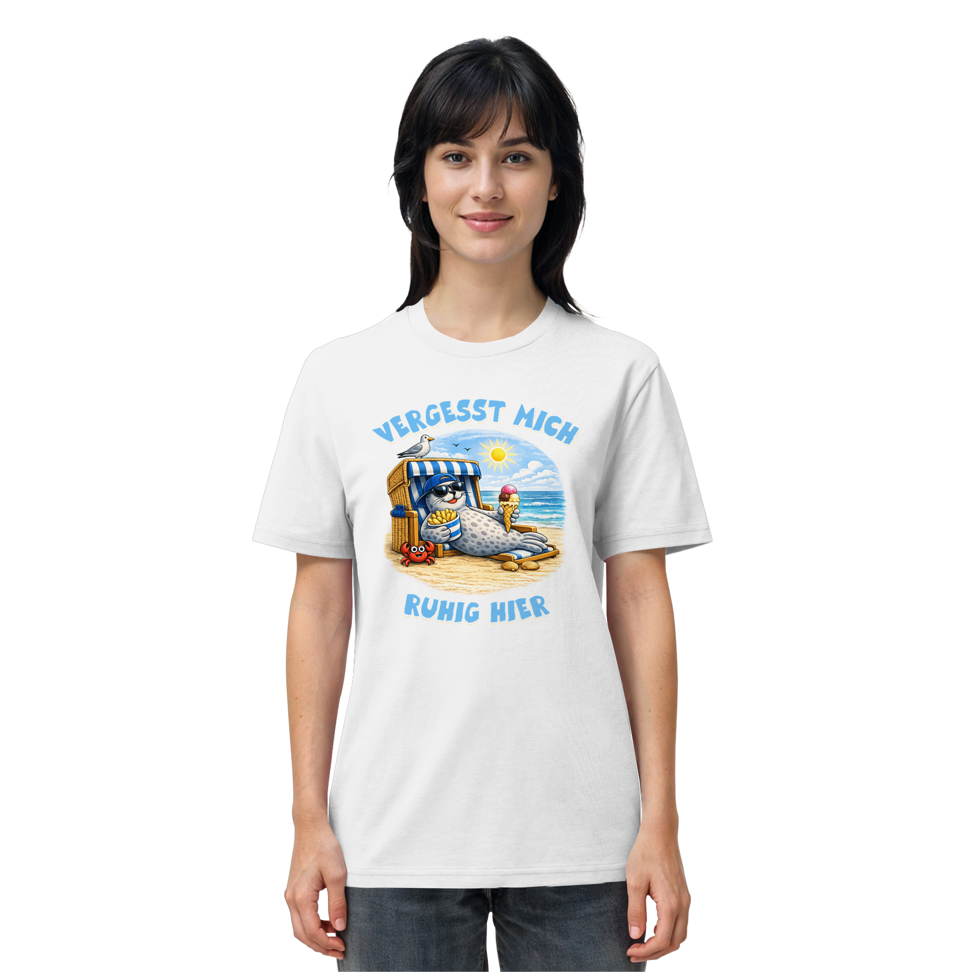 Vergesst mich ruhig hier - Nordsee-Comicdesign - Organic Shirt