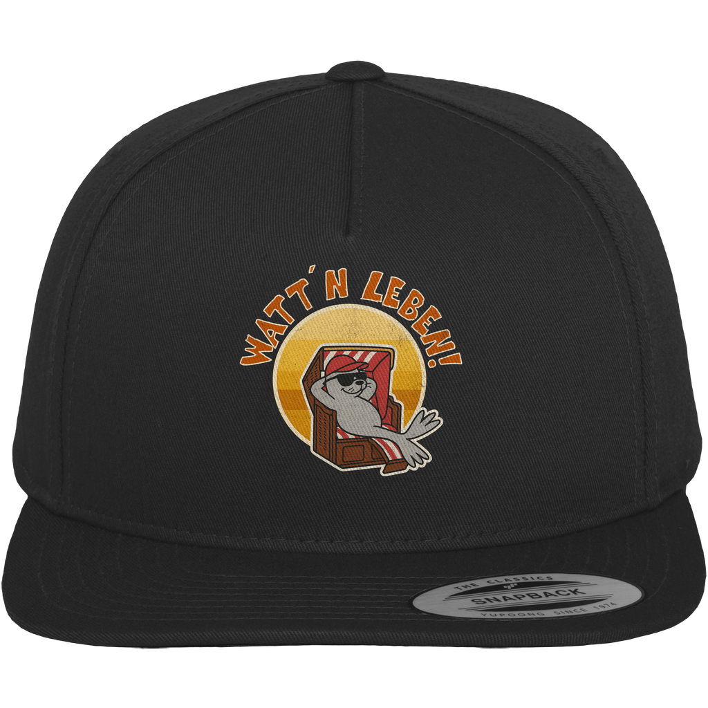 Watt´n Leben! Retro-Design Chill-Robbe im Strandkorb - Premium Snapback