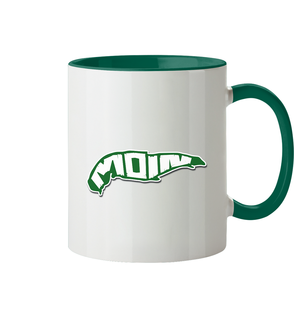 Spiekeroog Insel Silhouette MOIN - Tasse zweifarbig