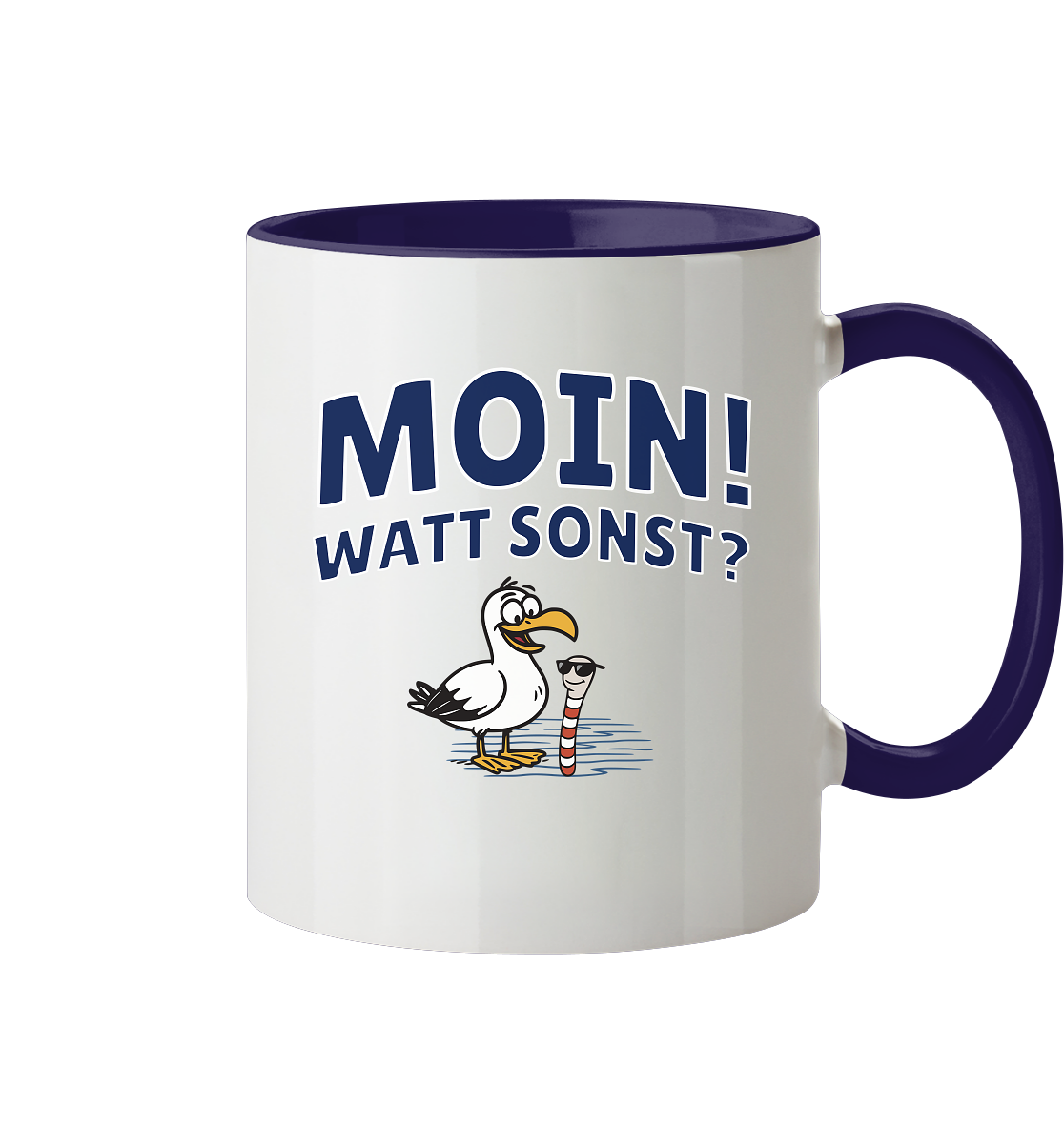 Moin! Watt Sonst? - Tasse zweifarbig
