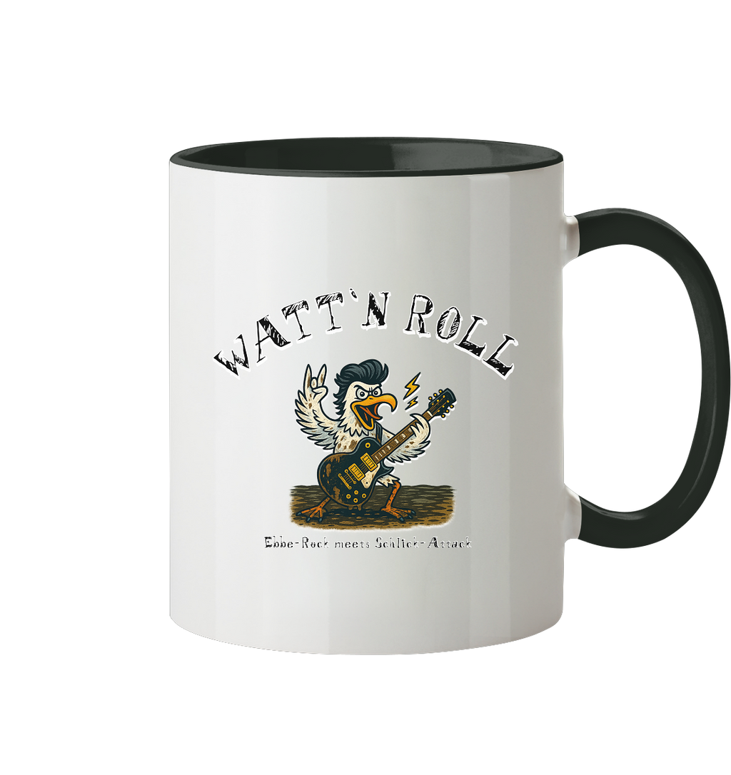 Watt`n Roll, Ebbe-Rock meets Schlick-Attack - Tasse zweifarbig