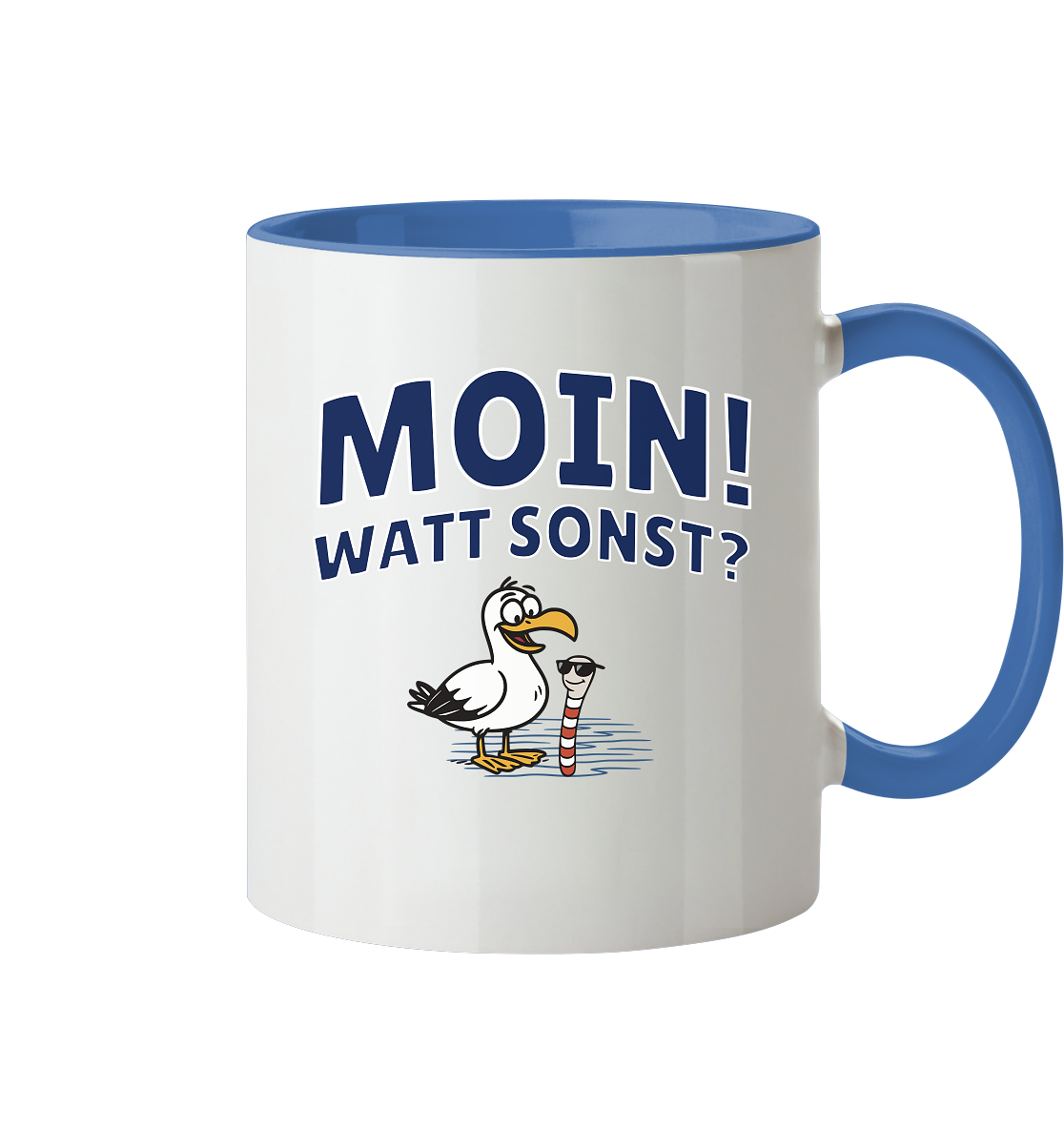 Moin! Watt Sonst? - Tasse zweifarbig
