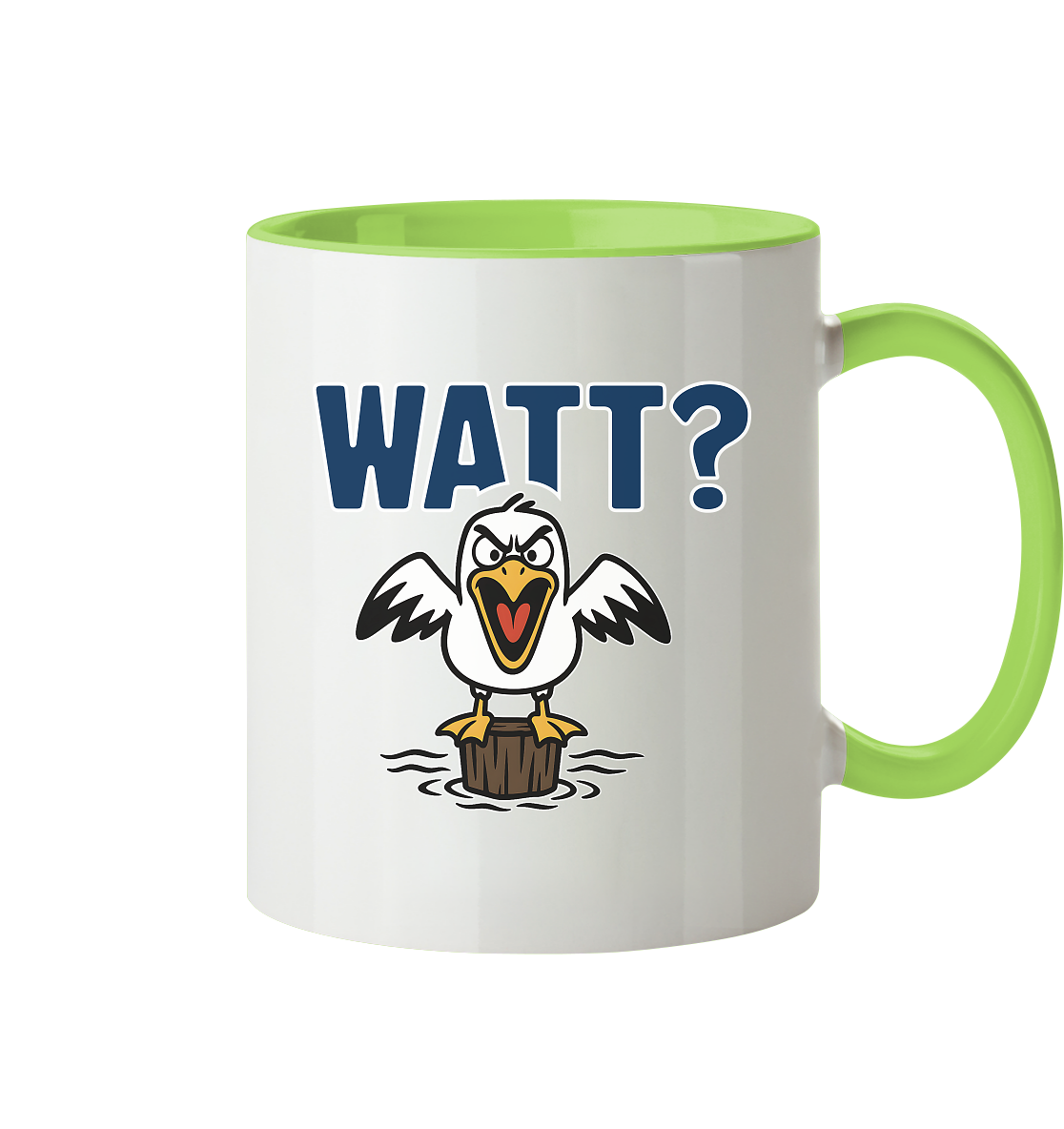 Watt? Agromöwe - Tasse zweifarbig