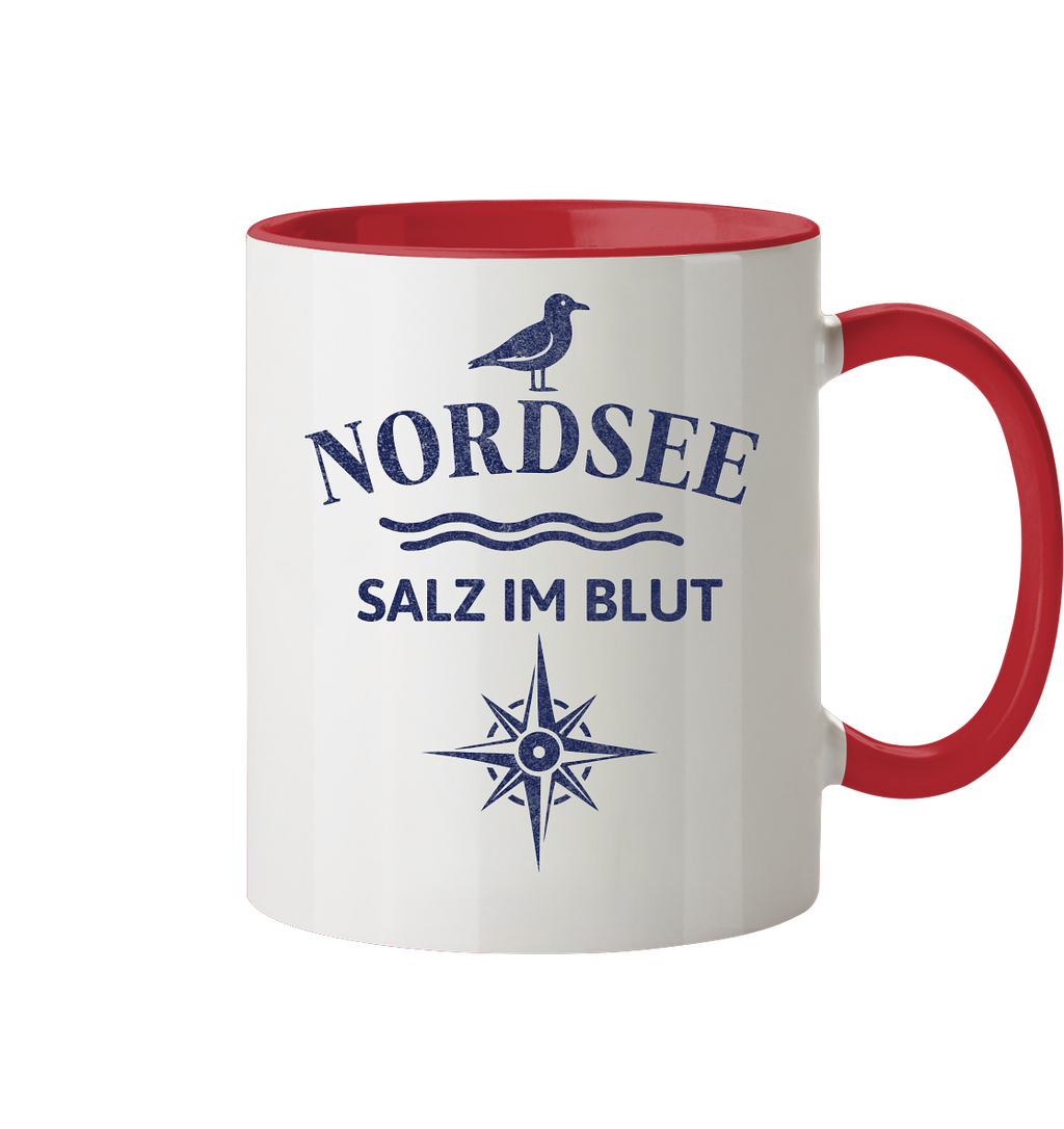 Nordsee - Salz im Blut - Tasse zweifarbig