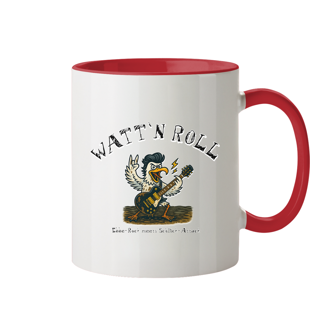 Watt`n Roll, Ebbe-Rock meets Schlick-Attack - Tasse zweifarbig