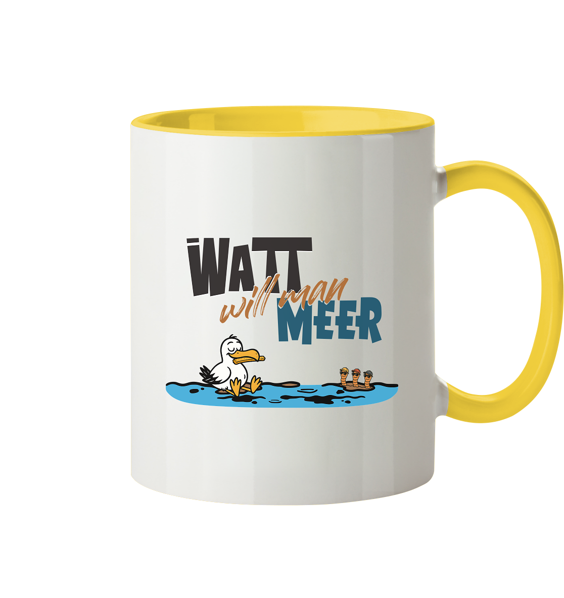 Watt will man Meer - Tasse zweifarbig