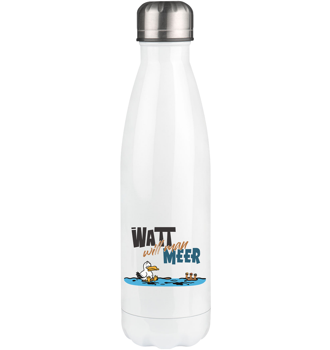 Watt will man Meer - Thermoflasche 500ml
