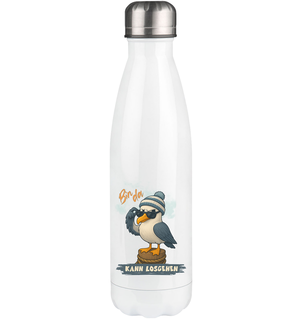 Bin da - kann losgehen - Thermoflasche 500ml